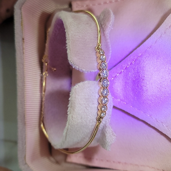 18kt Rose Gold .54 Diamond Bracelet 6.5 in… - Picture 6 of 6